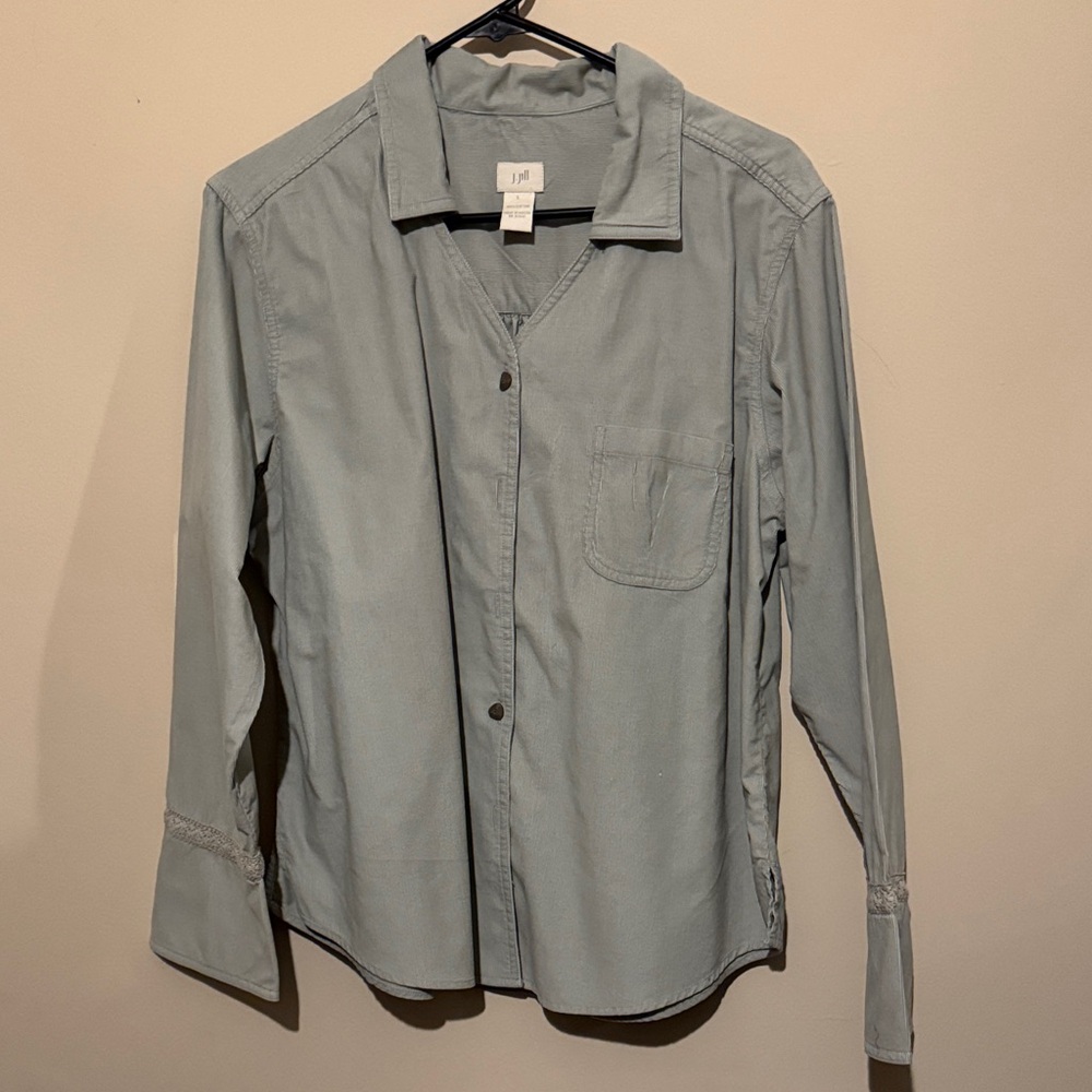 J. Jill Gray Cotton Shirt